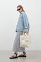 COTTON PEN SKIRT GRAY-MELANGE - 4