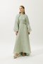 Jacquard Organza Evening Dress Mint - 2