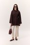 Oversize Tshirt with Binding Details Aci Brown - 3
