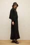 Linen Long Sleeve Crop Shirt Black - 5