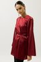 Hana Organza Bluz Bordo - 5