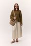 Crush Saten Skirt Beige - 3