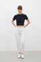 BOOTCUT FIT DENIM PANT WHITE - 3