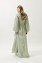 Jacquard Organza Evening Dress Mint - 8