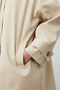 STOCKHOLM SCARF DETAIL Oversized TRENCH COAT BEIGE - 5