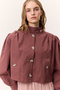 Short Balloon Sleeve Jacket Dried Rose - 3