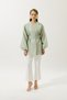 Jacquard Organza Kimono Mint