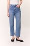 High Waist Mom Fit Jeans Blue - 6