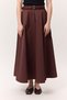 Premium Wide Skirt Burgundy - 3