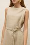 Sleeveless Linen Casual Dress Sand - 6