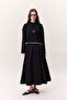 Contrast Color Long Sleeve T-Shirt Black
