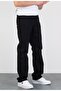 Men's Black Washed Straight/Baggy Fit Patterned 100% Cotton Jean Denim Trousers Man - 4