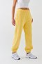 Oversize Unisex Sweatpants Yellow – 3-Thread Ribbed, Elasticated Waistband, Pockets, Modern Relaxed Fit - 4