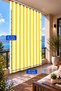 Yellow White Ty901-2 Eyelet Balcony Curtain Optional - 6