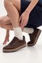 Women's Retro Sneaker Suede Look Lace-Up Casual Sports Shoes Veyran Brown Suede - 4