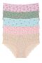High Waist Lace Printed Bato 5-Piece Women's Panties 5500-1 - 2