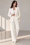 Laser Cut Wedding White Nobility Suits - 2