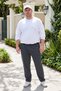 Sport Men's Sweatpants with 3 Pockets and Zipper Rea-0705 Anthracite - 2