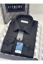 Classic Long Sleeve Pocketless Lycra Comfortable Fabric Men's Shirt Fs-004517 - Black - 2