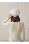 Soft Textured French Beret Winter Beret Women's Plush Painter Trend Style Hat - 4