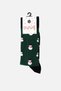 Men's Cotton Single New Year's Themed Socks Green - 5