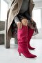 Rumba Pink Suede Gusseted Pull-On Casual Women's Boots - 5