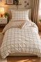 Single Size Fitted Sheet Duvet Cover Set |   Cotton