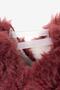 Furry Furry Burgundy Fur Barefoot Booties - 4