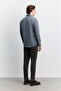 Men's Indigo Bottom Britli Collar Soft Touch Long Sleeve Comfort Fit Shirt A62Y2021 - 5