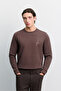 Men's Brown Classic 5-Pocket Elastane Technical Fabric Comfort Slim Fit Trousers A62Y3062 - 7