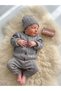 Unisex 3-Piece Knitwear Baby Set: Jacket, Pants, Hat