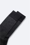 Men's Black Bamboo Patterned Socks A52Y8501 - 3