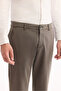 Men's Gray Khaki Classic Waist Soft Touch Chino Slim Fit Trousers A52Y3019 - 4