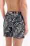 Men's Anthracite Quick Dry Printed Relaxed Fit Swim Shorts with Bag A61Y3804 - 6