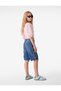 Denim Shorts with Cotton Flap Pocket Detail