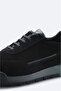 Men's Black Suede Mixed Flexible Sole Lightweight Casual Shoes A42Y8009 - 3