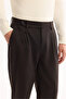 Men's Brown Classic Waist Wool Blend Soft Touch Carrot Fit Trousers A52Y3012 - 6