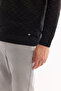 Men's Black Crew Neck Textured Knitwear Regular Fit Sweater A52Y5086 - 5