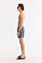 Men's Anthracite Quick Dry Printed Relaxed Fit Swim Shorts with Bag A61Y3804 - 2