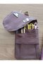 Multi-Compartment Brown Organizer Pencil Bag – Canvas Desk Organizer - 2