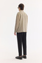 Men's Light Khaki Wide Collar Breathable Comfort Fit Shirt A61Y2087 - 8