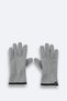 Men's Gray Plain Cashmere Gloves A52Y9700