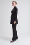 Ruffle Sleeve Detailed Double Suit Set Black - 2