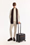 Men's Ecru Stand Collar Zippered Soft Touch Striped Knitwear Regular Fit Sweater A52Y5151 - 8