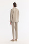 Men's Gray Classic Collar Breathable 100% Linen Comfort Fit Shirt Jacket A61Y2540 - 4