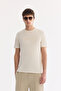 Men's Beige Elastic Waist Interlock Regular Fit Shorts with Side Pockets A61Y3630 - 6