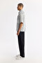Men's Black-White Classic Collar Viscose Blended Short Sleeve Boxy Fit Shirt A51Y2120 - 3