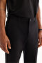 Men's Black Classic Waist Cotton Carrot Fit Trousers A52Y3061 - 5