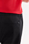 Men's Black Elastic Waist Soft Touch Breathable Relaxed Fit Trousers A61Y3038 - 5