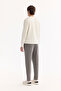 Men's Gray Velvet Corduroy Carrot Fit Pants with Elastic Sides A52Y3039 - 7